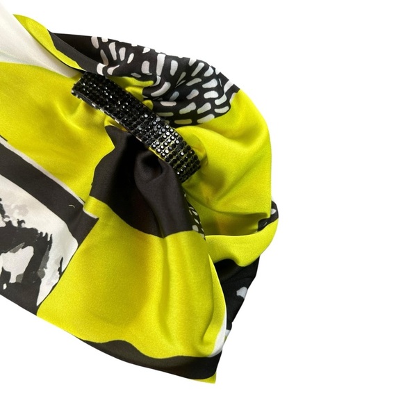 Frank Lyman Montreal Women’s Haute Femme Blouse In Lime/Black Size 6 - Picture 3 of 8